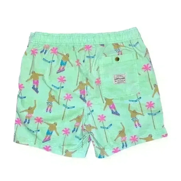 Party Pants "Slow Your Roll"  Men's Volley Shorts - Size M - Picture 2 of 3